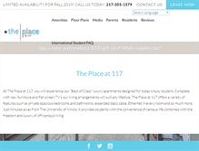 Tablet Screenshot of placeat117.com